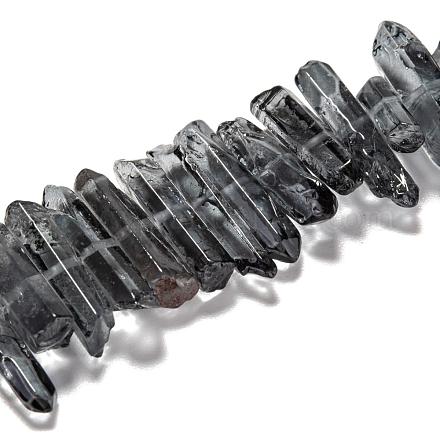 Natural Quartz Crystal Points Beads Strands G-K181-B08-1