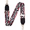 Wide Polyester Purse Straps, Replacement Adjustable Shoulder Straps, Retro Removable Bag Belt, with Swivel Clasp, for Handbag Crossbody Bags Canvas Bag, Rhombus Pattern, 79~12.9x3.8cm