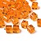 K9 Glass, Imitation Austrian Crystal Beads, Grade AAA, Faceted, Cube, Dark Orange, 8x8x8mm(size within the error range of 0.5~1mm), Hole: 0.9~1.6mm