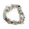 Natural Fluorite Stretch Bracelets, Chip, Inner Diameter: 2-1/8~2-3/8 inch(5.5~6cm)