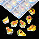 Electroplated Glass Pendants&nbsp;EGLA-N006-019D-2