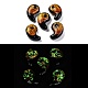 Luminous Handmade Silver Foil Lampwork Beads&nbsp;LAMP-F022-05E-1