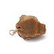 Raw Rough Gemstone Copper Wire Wrapped Pendants&nbsp;PALLOY-JF03028-6