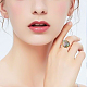 Brass Adjustable Ring Findings&nbsp;KK-BBC0023-69C-7