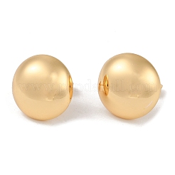 201 Stainless Steel Half Round Stud Earrings&nbsp;EJEW-I309-22A-G