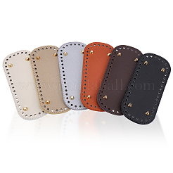 6Pcs 6 Colors Oval PU Leather DIY Handbag Bottom&nbsp;DIY-CL0002-31