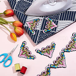 Ethnic Style Embroidery Polyester Ribbons&nbsp;OCOR-WH0060-48A