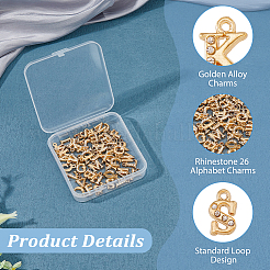 2 Sets Alloy Rhinestone Charms&nbsp;ALRI-DC0001-07