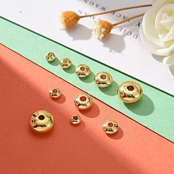 75Pcs 5 Size Brass Spacer Beads Set&nbsp;KK-LS0001-04G