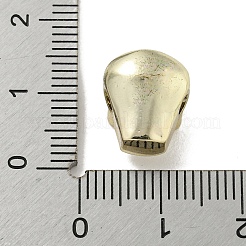 Brass Micro Pave Clear Cubic Zirconia Beads&nbsp;ZIRC-P119-21G-01