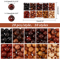 Natural Wood Beads Sets&nbsp;WOOD-PH0002-51