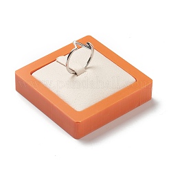 Resin Artificial Marble Jewelry Ring Displays&nbsp;AJEW-H117-12