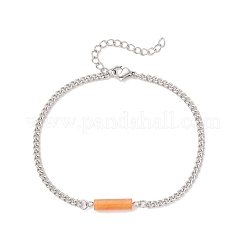 6Pcs 304 Stainless Steel Chain Bracelets&nbsp;BJEW-JB12189