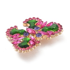 Butterfly Alloy Rhinestone Brooches&nbsp;LS-JEWB-E041-06KCG-01