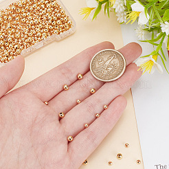 3 Styles Brass Round Spacer Beads&nbsp;KK-AR0003-68