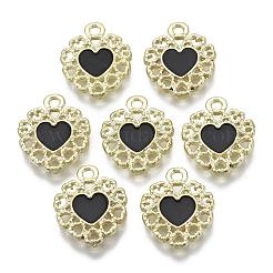 Golden Plated Alloy Enamel Pendants&nbsp;PALLOY-N154-04A