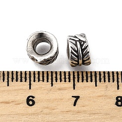 Column Brass Enamel Spacer Beads&nbsp;KK-U072-41P