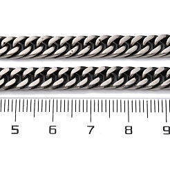 6MM 201 Stainless Steel Twisted Cuban Link Chain Necklaces&nbsp;NJEW-Q013-13A