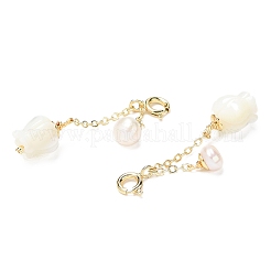 Natural Trochid Shell Flower Pendant Decoration&nbsp;G-K341-08G