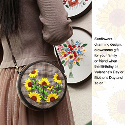 DIY Crossbody Bag Embroidery Kit&nbsp;DIY-WH0325-88