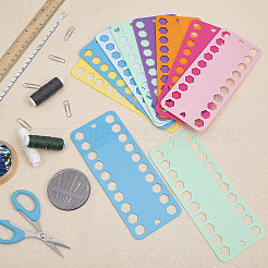 16Pcs 8 Colors Plastic Embroidery Thread Plate&nbsp;DIY-GL0004-64