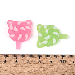 Luminous & Frosted Transparent Resin Cabochons&nbsp;RESI-T026-07M