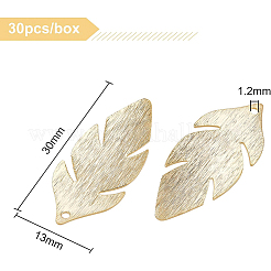 30Pcs Brass Charms&nbsp;KK-BC0002-93