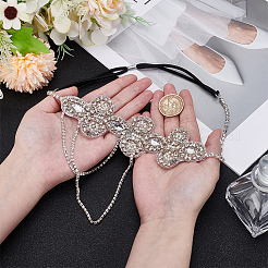 Glass Rhinestone HeadBands for Women&nbsp;OHAR-WH0021-74P
