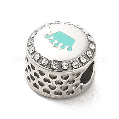 304 Stainless Steel European Beads&nbsp;STAS-D180-11P