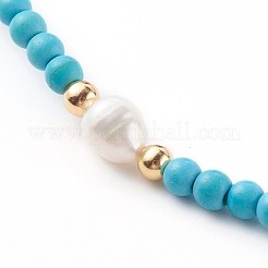 Natural Shell Initial Pendant Necklaces&nbsp;NJEW-JN03405-03