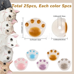 25Pcs 5 Colors Opaque Acrylic Beads&nbsp;FIND-YW0009-25