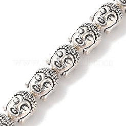 Tibetan Style Buddha Head Alloy Bead Strands&nbsp;X-TIBEB-O007-23-LF