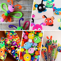 150Pcs Polyester Pom Pom Ball&nbsp;DIY-SC0031-33A