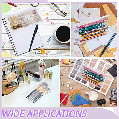 120Pcs A6 Transparent PVC Plastic Zip Top Zipper Seal File Bags&nbsp;ABAG-WA0001-04