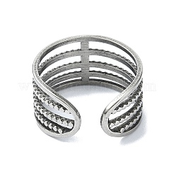 304 Stainless Steel Cuff Rings&nbsp;RJEW-M019-59P