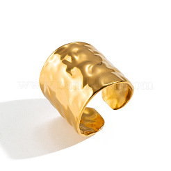 304 Stainless Steel Wide Band Cuff Open Rings&nbsp;XW9873