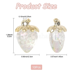 10Pcs Transparent Acrylic Pendants&nbsp;MACR-FS0002-08A