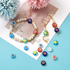 Handmade Millefiori Glass Beads&nbsp;LK-CD0001-002