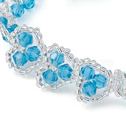 Heart Glass Seed Beaded Bracelets for Women&nbsp;BJEW-JB10268
