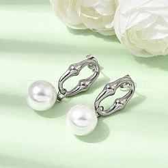 304 Stainless Steel Stud Dangle Earrings&nbsp;EJEW-E618-01P