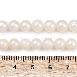 Natural Cultured Freshwater Pearl Beads Strands&nbsp;PEAR-I007-07X-04A