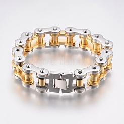 Men's 201 Stainless Steel Bracelets&nbsp;BJEW-H569-17MM-E