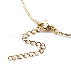 5Pcs 5 Color Cubic Zirconia Heart with Evil Eye Pendant Necklaces Set with Round Snake Chains&nbsp;NJEW-JN04086