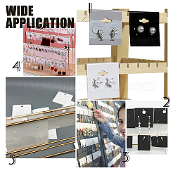 150 Pcs 3 Colors PVC Earring Card Holder for Earring Display&nbsp;CDIS-CA0001-07