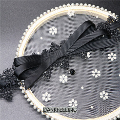 Polyester Flower Lace Bowknot Choker Necklaces for Women&nbsp;FS-WGE4196-01