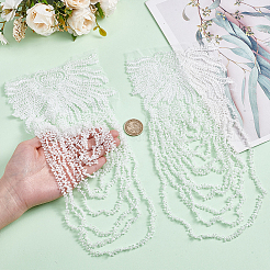 Plastic Beaded Tassel Chain Epaulettes&nbsp;DIY-WH0308-933C