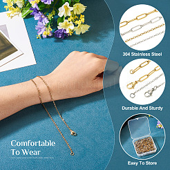 16Pcs 4 Style 304 Stainless Steel Chain Necklaces&nbsp;NJEW-TAC0026