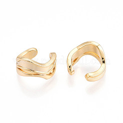 Brass Cuff Earrings&nbsp;KK-T074-40G