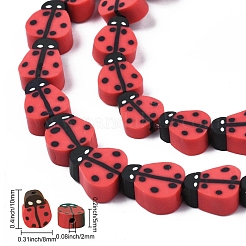 5 Strands Handmade Polymer Clay Beads&nbsp;CLAY-SC0001-45B