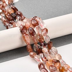 Natural Hematoid Quartz/Ferruginous Quartz Beads Strands&nbsp;G-B047-01A-01
